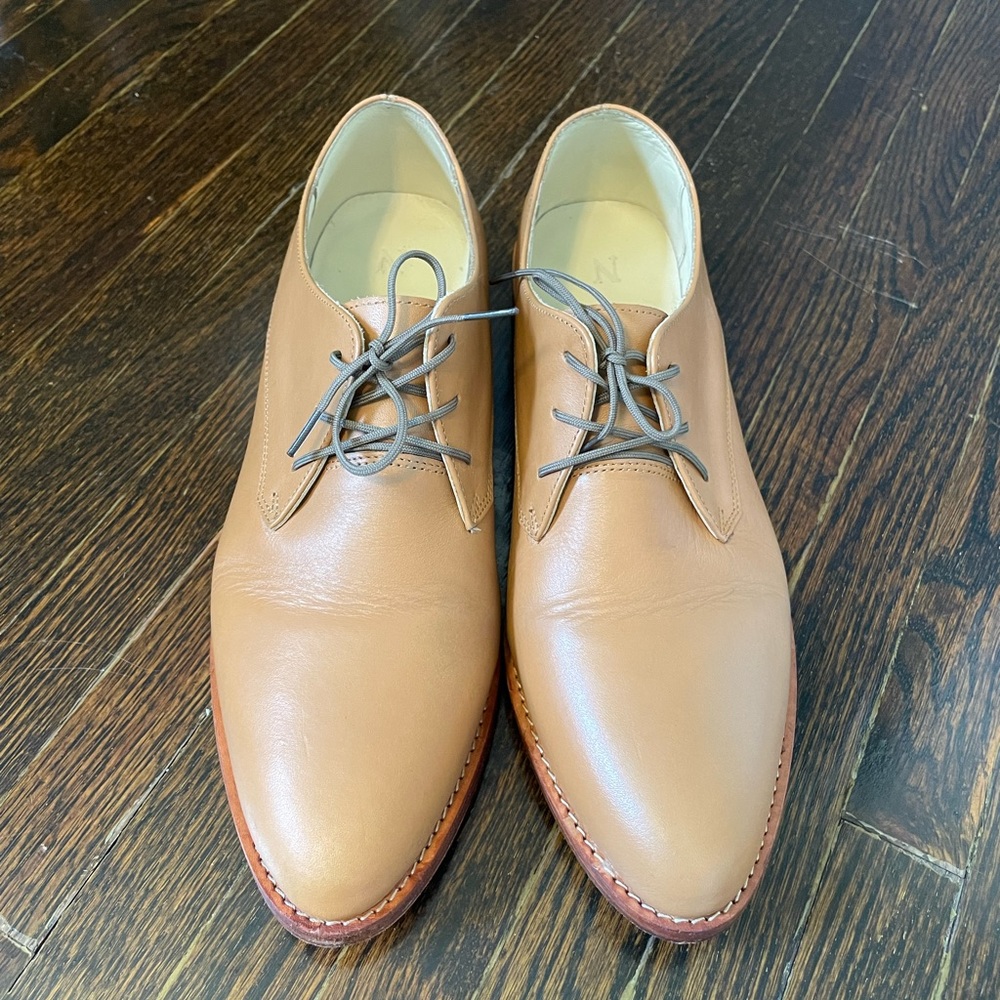 Nisolo Lace-Up Oxfords - Sand - Women’s 9.5 - FREE SHIPPING!